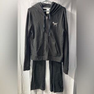 Y2K Victoria Secret Pink Sequins Set Sweater M Leggings S